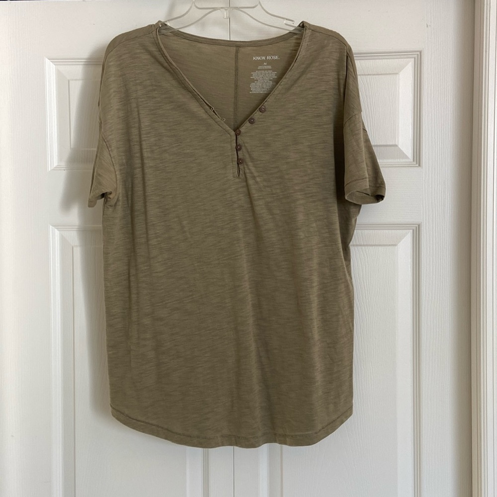 Green Knox Rose Top M Medium